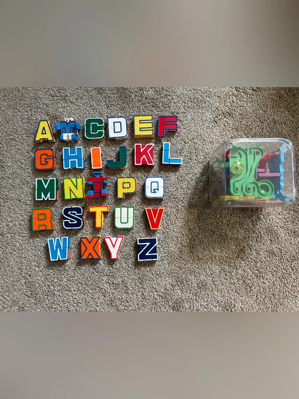 Lakeshore Learning alphabots and maze cube